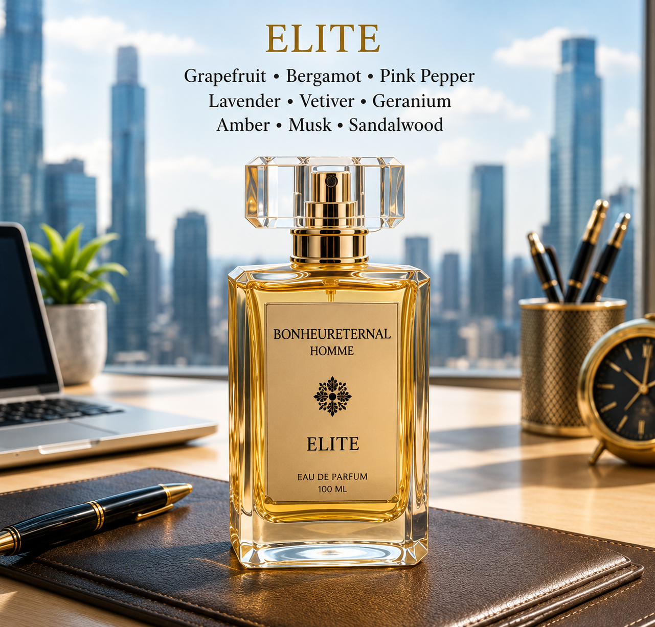 BONHEURETERNAL Elite — polished woody leather eau de parfum