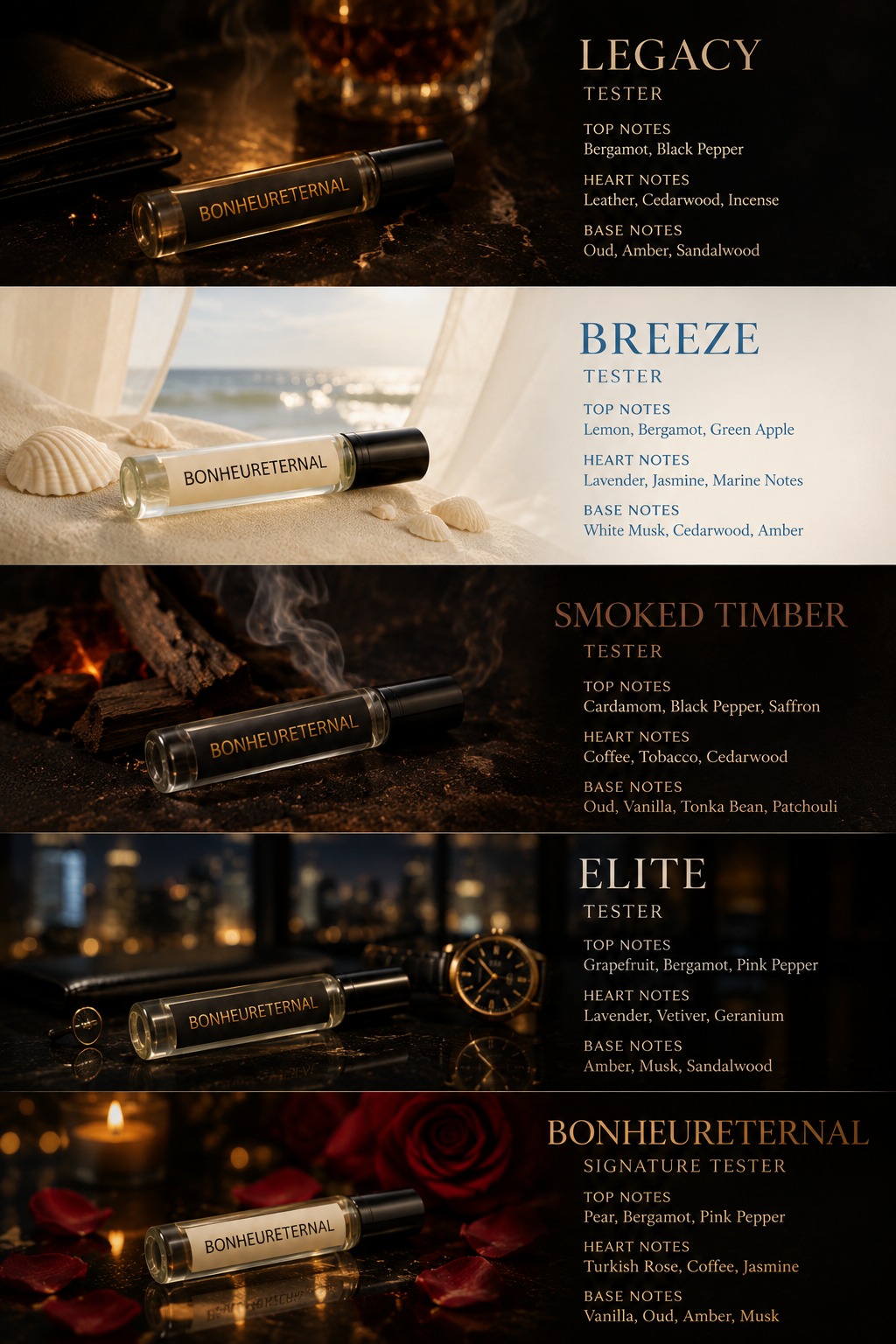 BONHEURETERNAL pocket-sized decant held for an intimate on-the-go fragrance ritual