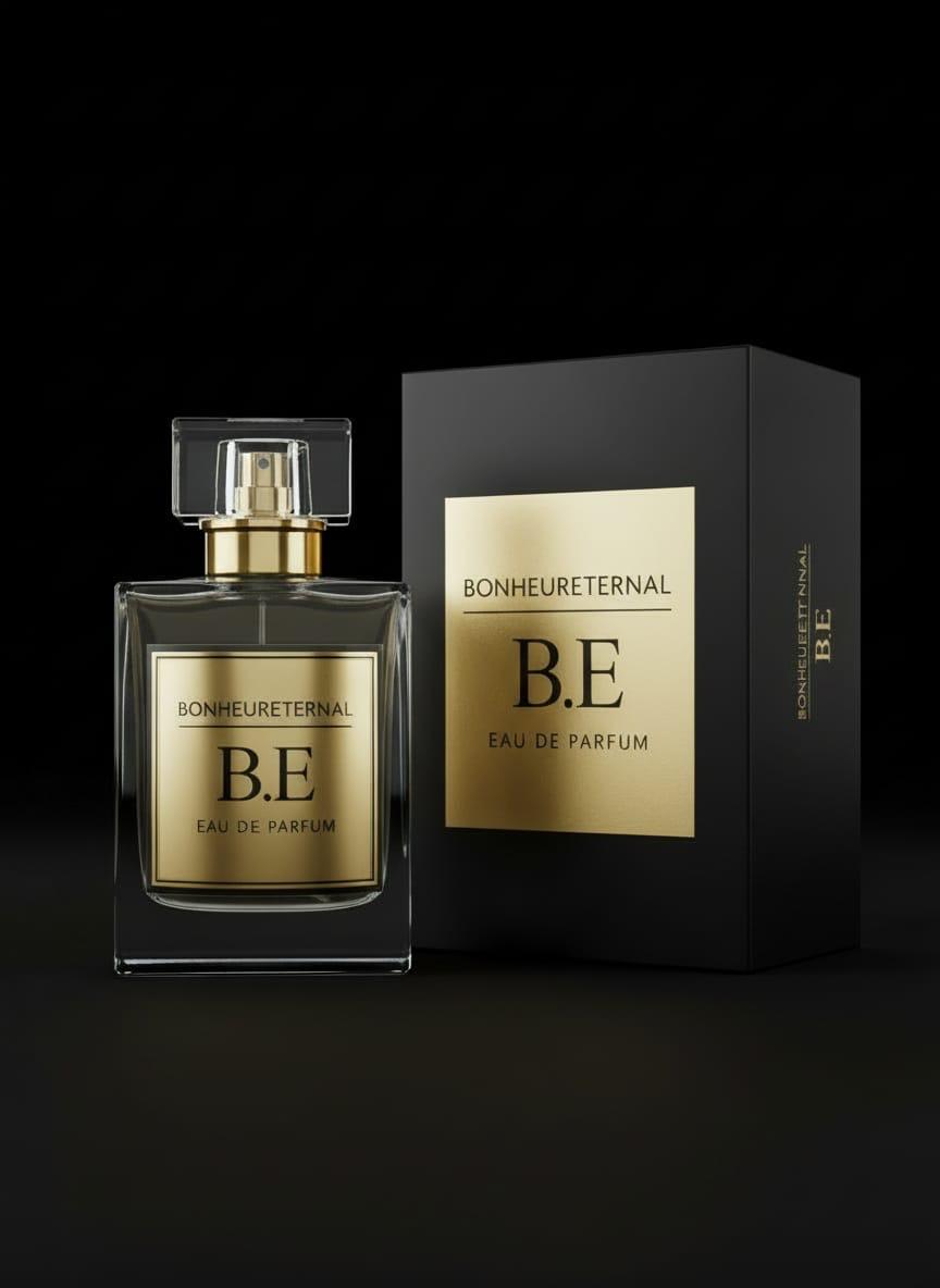 BONHEURETERNAL Nuit Dorée — bottle and box in twilight light